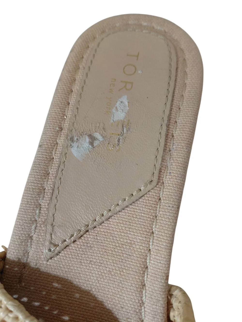 Torgēis Women's Woven Straw Slide Wedge Sandals